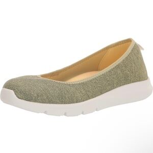 Spenco Women's Daily Stretch Jersey Sneaker Sage Green Pale Banana 6.5D